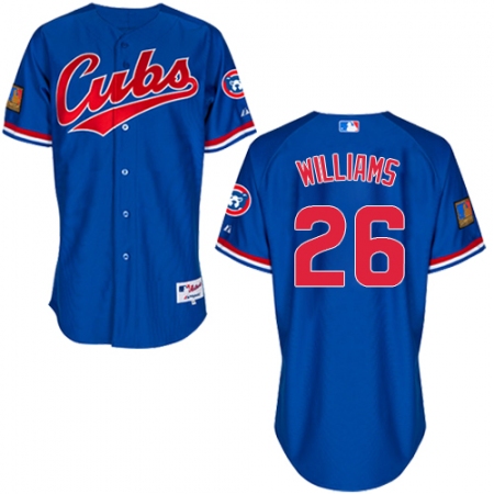 Men's Majestic Chicago Cubs #26 Billy Williams Authentic Royal Blue 1994 Turn Back The Clock MLB Jersey