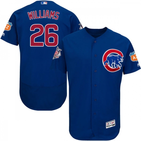Men's Majestic Chicago Cubs #26 Billy Williams Royal Blue Alternate Flex Base Authentic Collection MLB Jersey