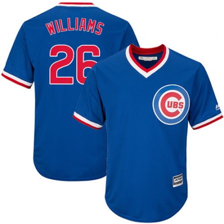 Youth Majestic Chicago Cubs #26 Billy Williams Replica Royal Blue Cooperstown Cool Base MLB Jersey